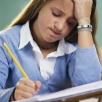 Frustrated Student Writing