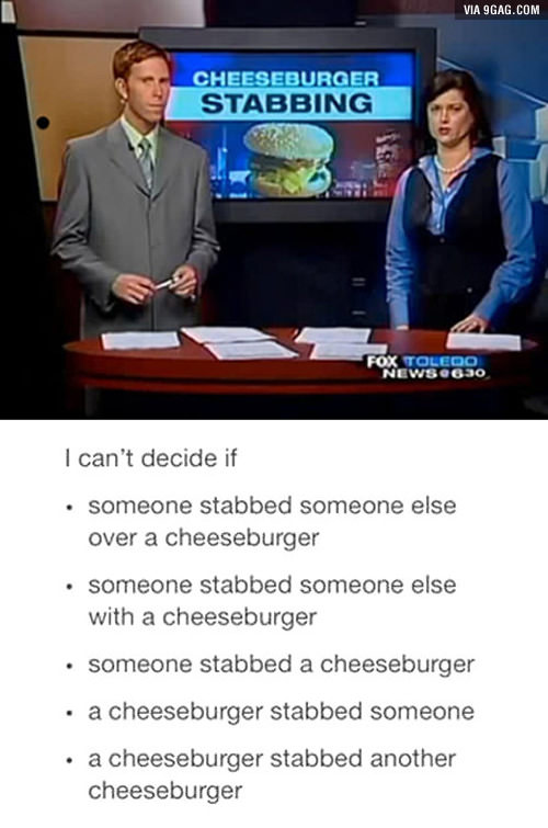Cheeseburger Stabbing 2