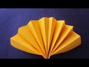 folded paper fan