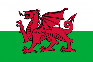 the Welsh flag