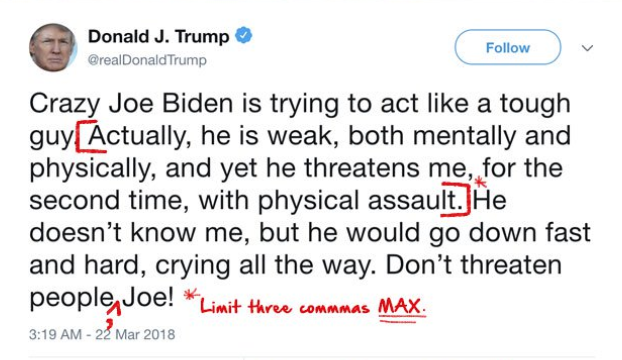 An edited Tweet by President Trump