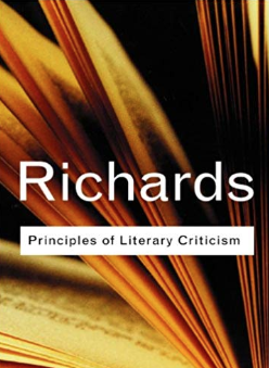 The front cover of Principles of Literary Criticism by I A Richards