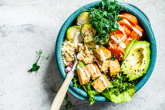 A vegetarian meal